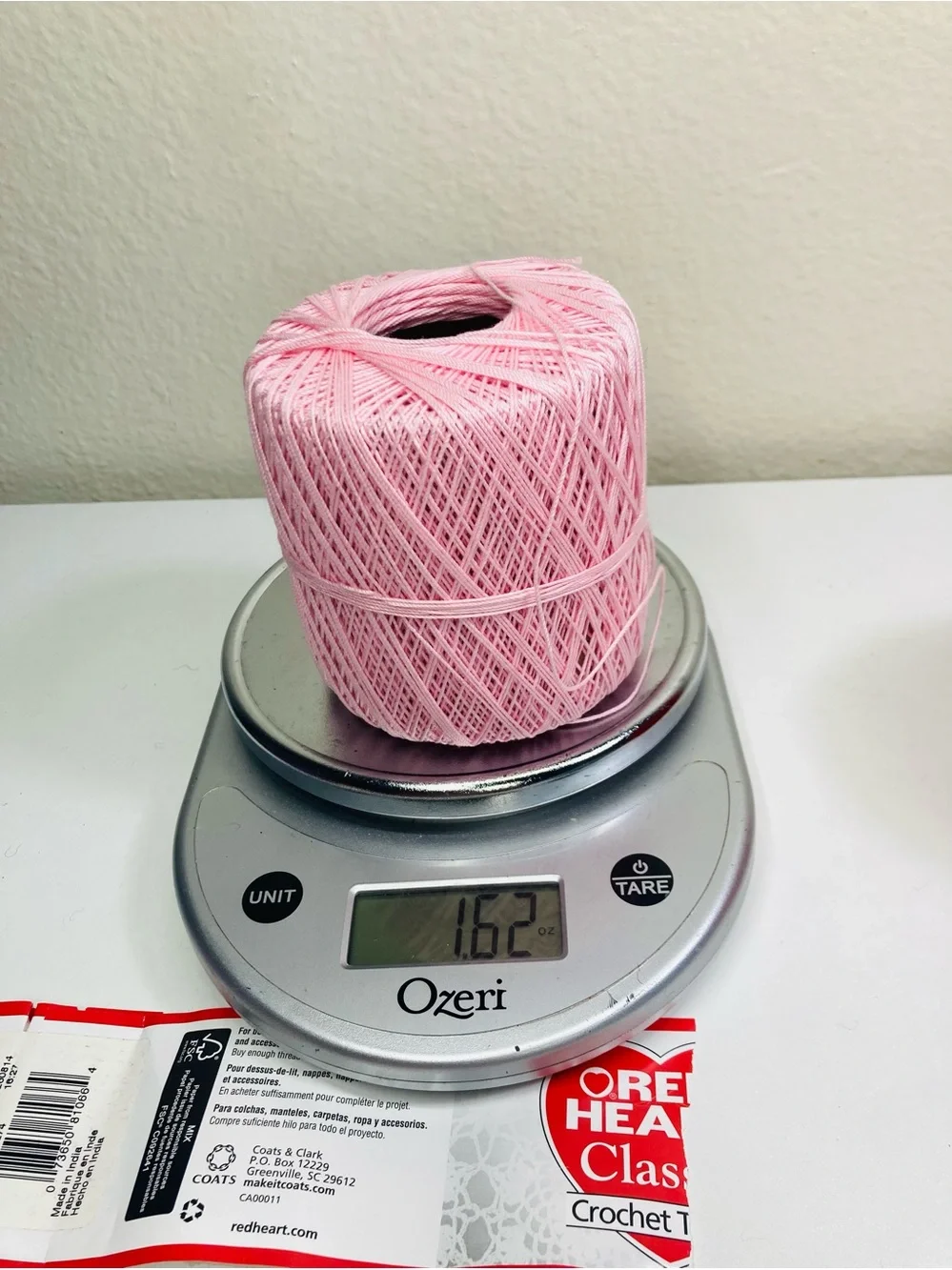 3.88 oz Pink & Red Cotton Thread Bundle